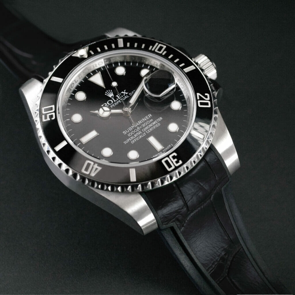 rubber submariner strap