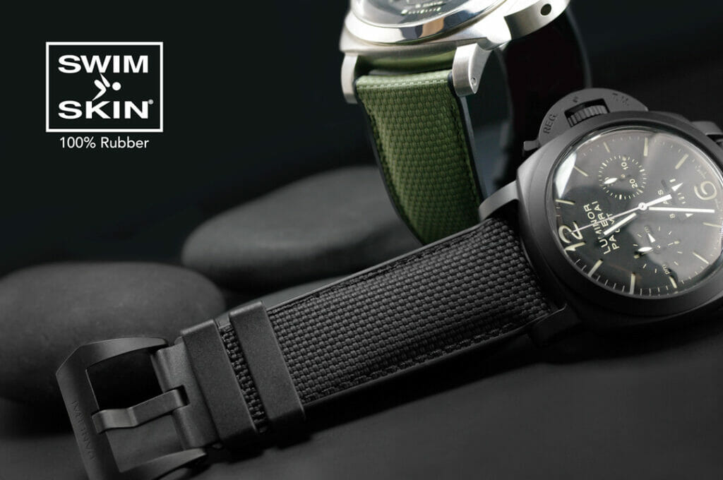 PAM 510 - Marina 8 Days in Steel on Black Calfskin Leather Strap with Black Dial