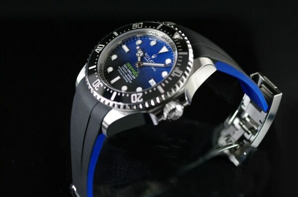 Rubber watch band Rolex Deepsea 126660