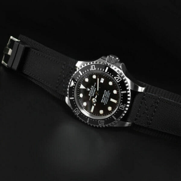 Black Rubber CUFF for Rolex Deepsea - SwimSkin