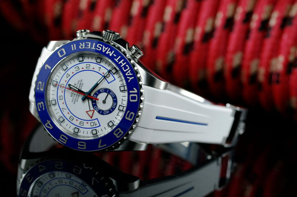 yachtmaster blue strap