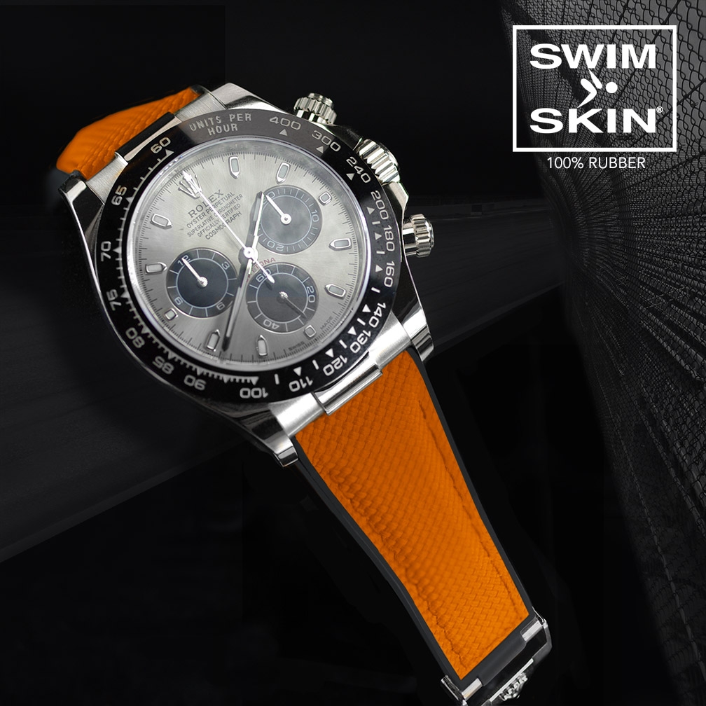 The Ultimate Strap for the Yellow Gold Leopard Diamond Rolex Daytona with Orange Dial