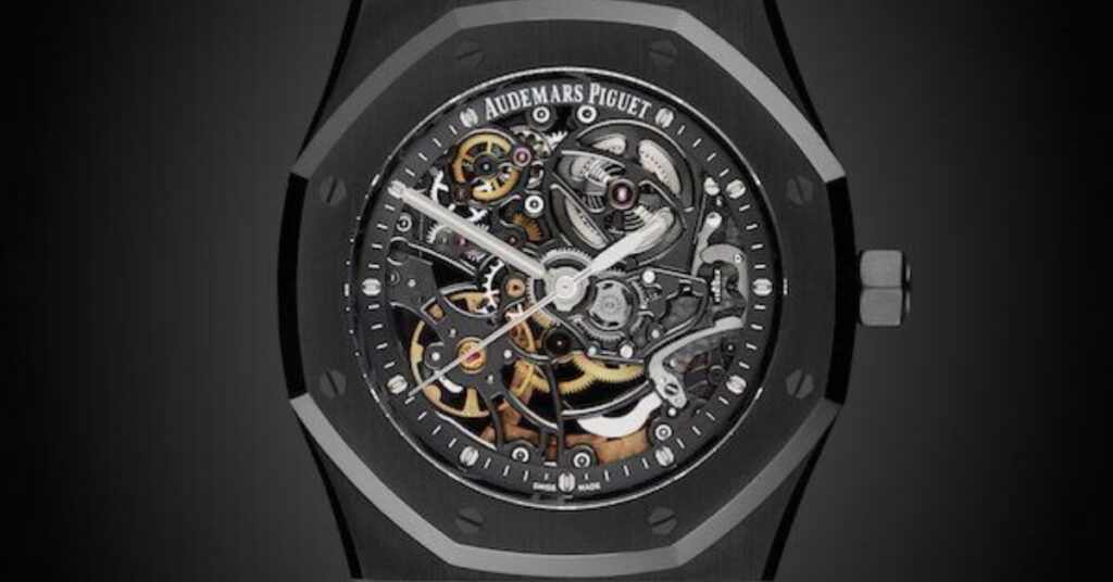AP Skeleton Watch Black and The Best Rubber Straps