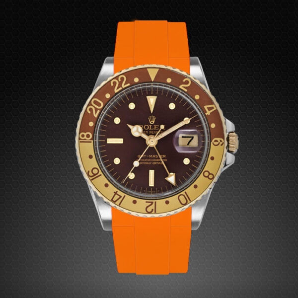 Orange Strap for Rolex GMT Master non-ceramic - Tang Buckle Series
