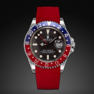 Red Strap for Rolex GMT Master non-ceramic - Tang Buckle Series