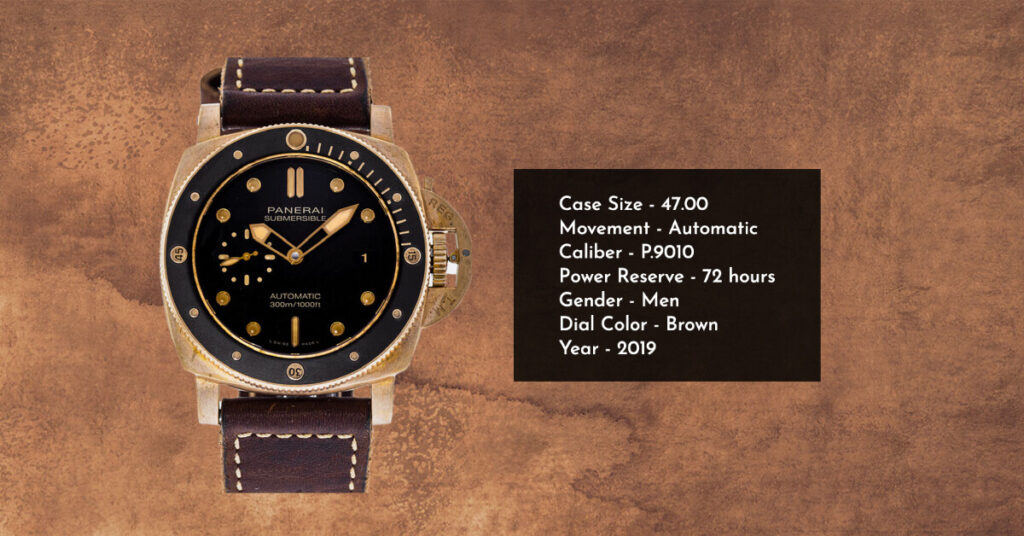 Panerai 47mm Luminor Submersible 1950 Bronzo PAM968 Panerai Watch