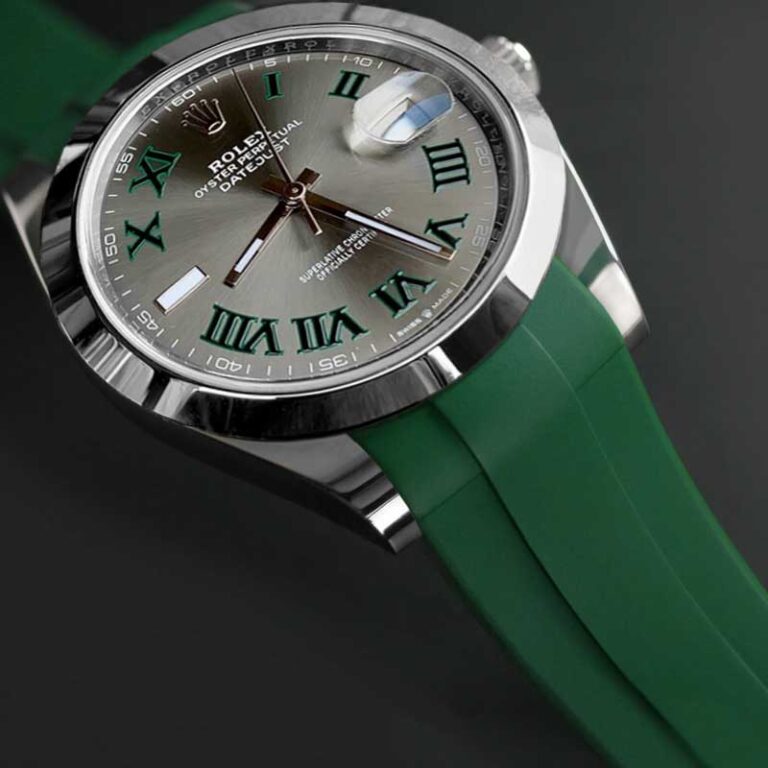 Green Strap for Rolex Datejust 41mm - Tang Buckle Series