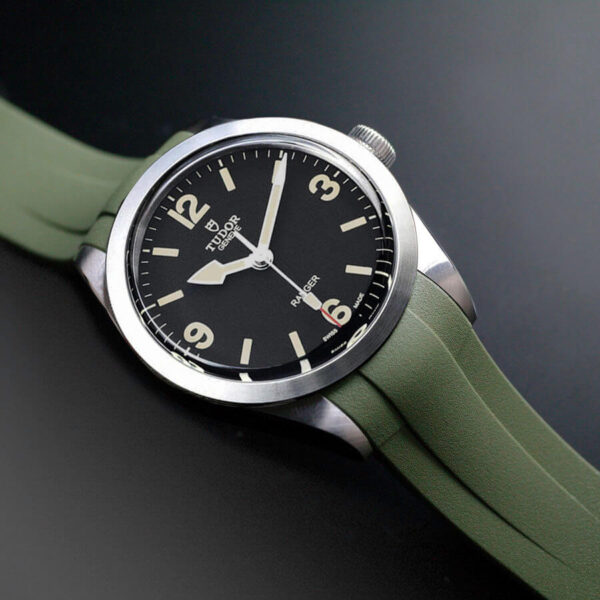 Green Rubber Strap for Tudor Ranger 79950