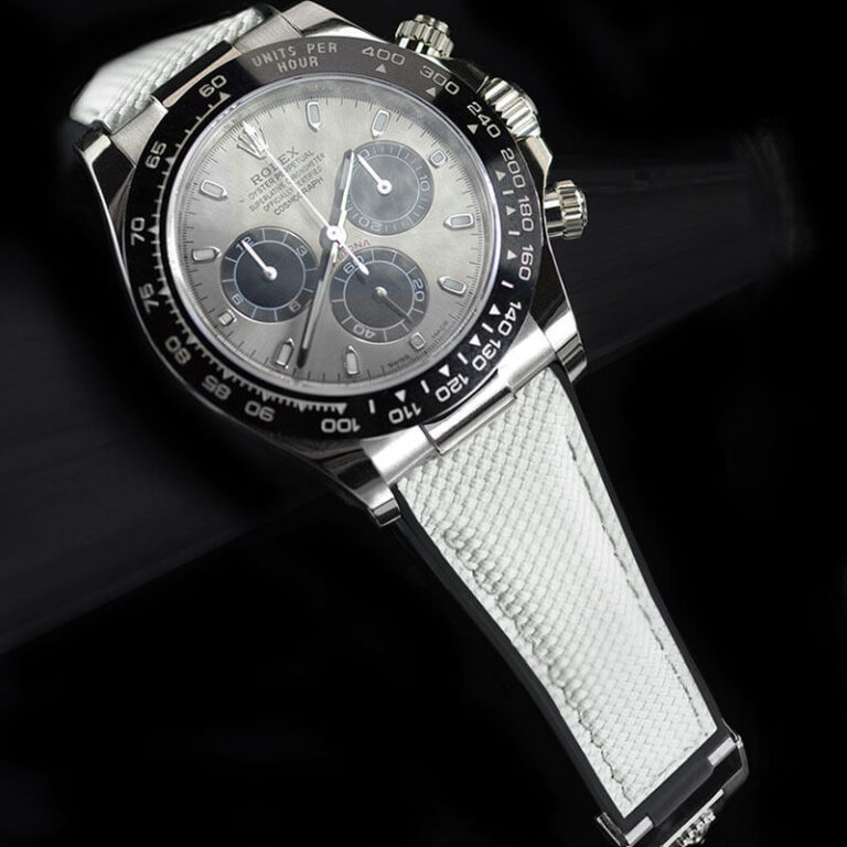 Ballistic White Strap for Rolex Daytona Oysterflex 116519LN