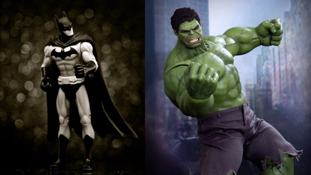 Batman vs Hulk Clash of Super Watches by Rubber B 