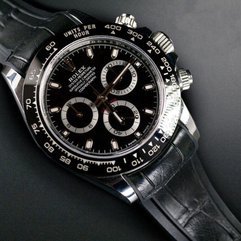 Rubber Alligator Strap for Rolex Daytona 116500LN