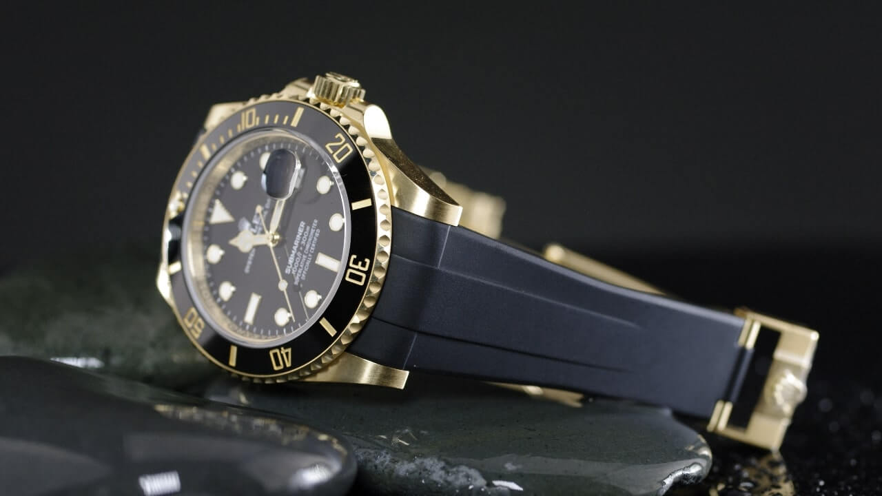 Strap for Rolex Submariner Ceramic 41mm - Glidelock Edition | Rubber B