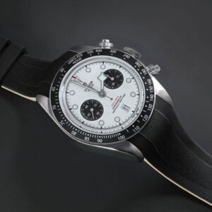 Black and Beige Strap for Tudor Black Bay Chrono 41mm