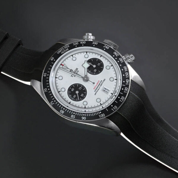 Black and White Strap for Tudor Black Bay Chrono 41mm