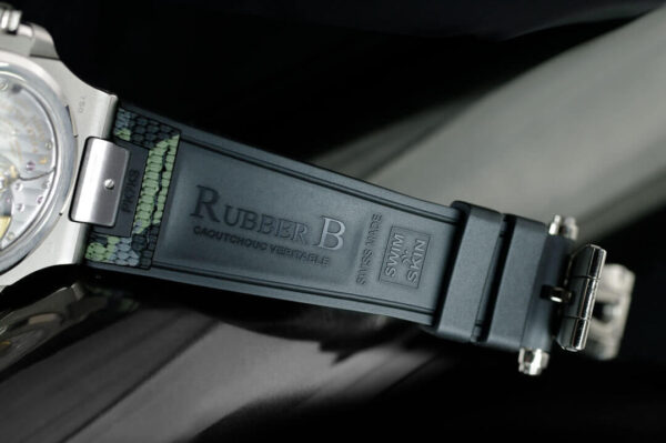 Camo Patek Nautilus rubber strap for 5726 by Rubber B