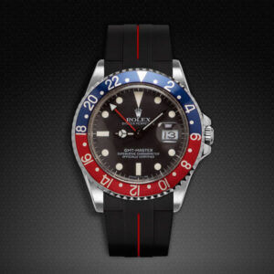 Black and Red strap for Rolex GMT Master