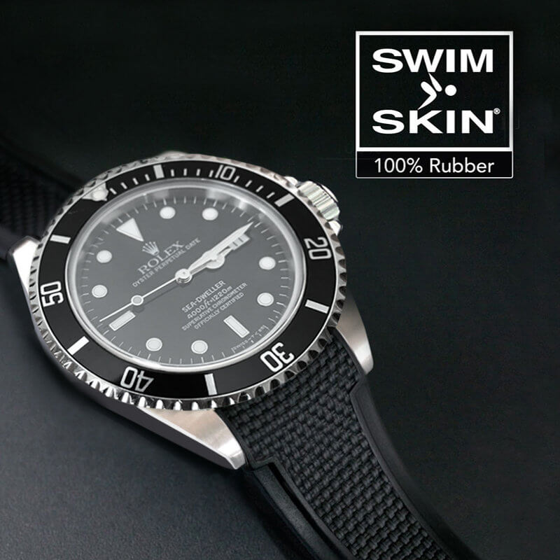 Black Ballistic Rolex Sea-Dweller 16600 Rubber Strap Classic