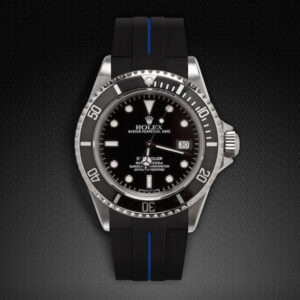 Black and Blue Rolex Sea-Dweller 16600 Rubber Strap Classic