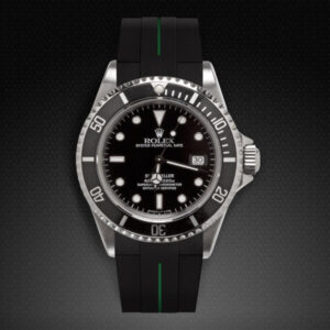 Black and Green Rolex Sea-Dweller 16600 Rubber Strap Classic