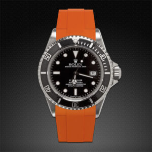 Orange Rolex Sea-Dweller 16660 Rubber Strap - Tang Buckle