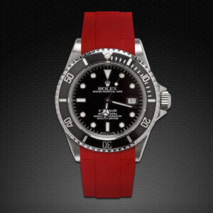Red Rolex Sea-Dweller 16660 Rubber Strap - Tang Buckle