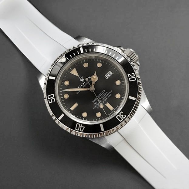 White Rolex Sea-Dweller 16600 Rubber Strap Classic