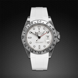 White Rubber Strap for Rolex Explorer II 40mm (Pre-2011) for Ref 16550 & 1657