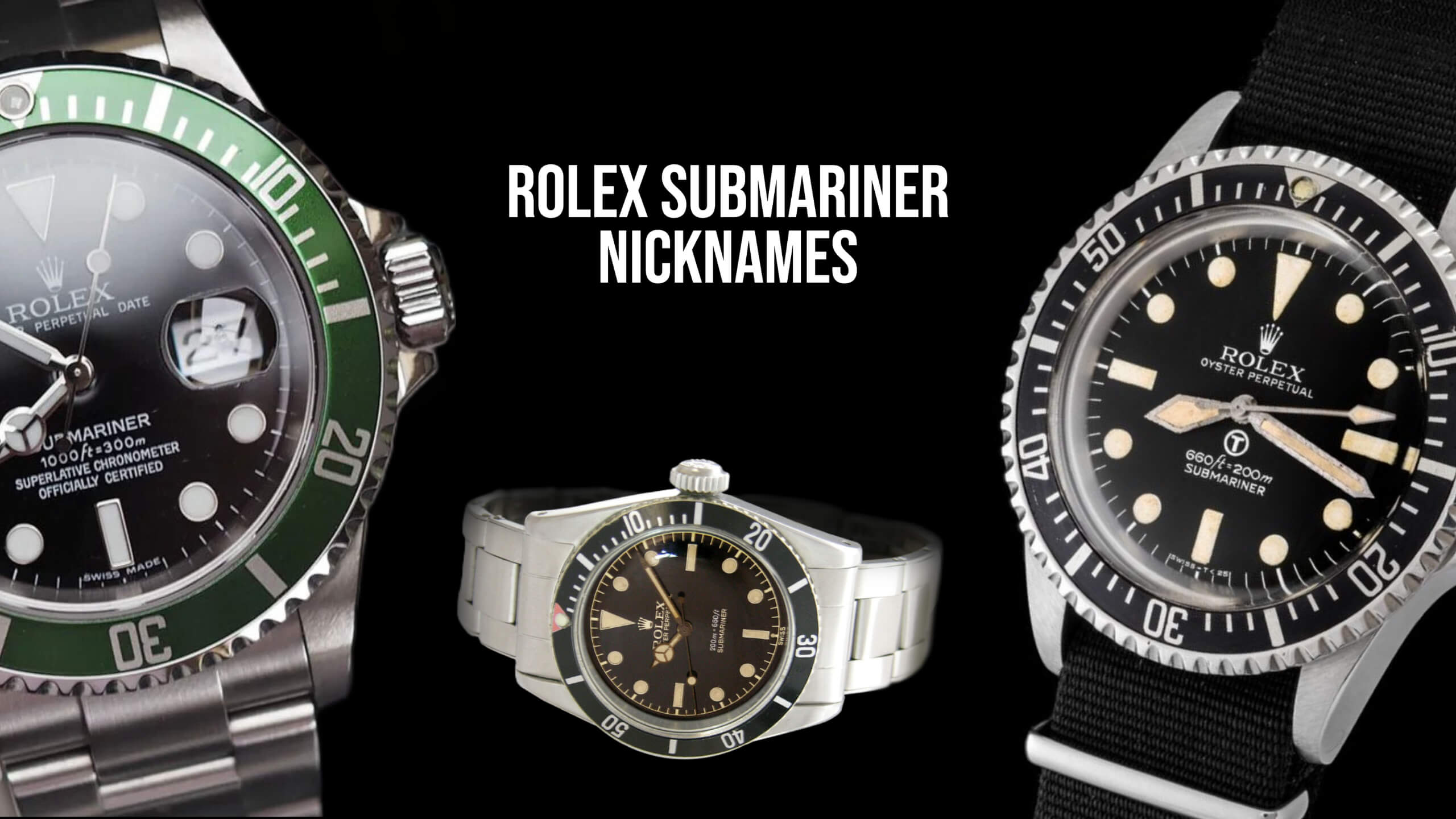 Vintage Rolex Submariner Stainless Steel and 18 Karat Gold, Black