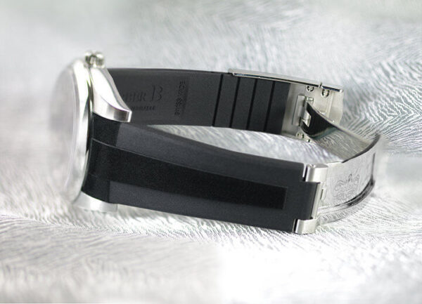 Black Rubber Strap for Rolex Oyster Perpetual 31mm Classic Tuxedo