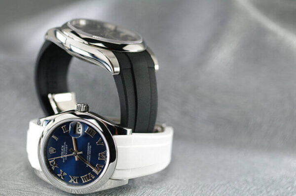 Blue Rubber Strap for Rolex Oyster Perpetual 31 - Classic Series