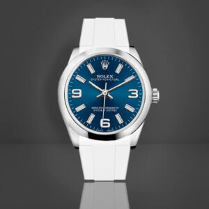 White Rubber Strap for Rolex Oyster Perpetual 31 - Classic Series