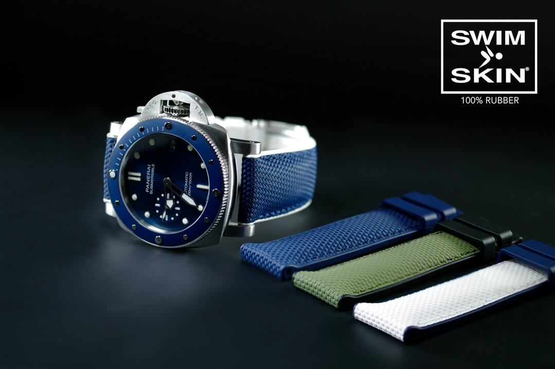 White and Blue Ballistic Strap for Panerai Luminor 1950 44mm