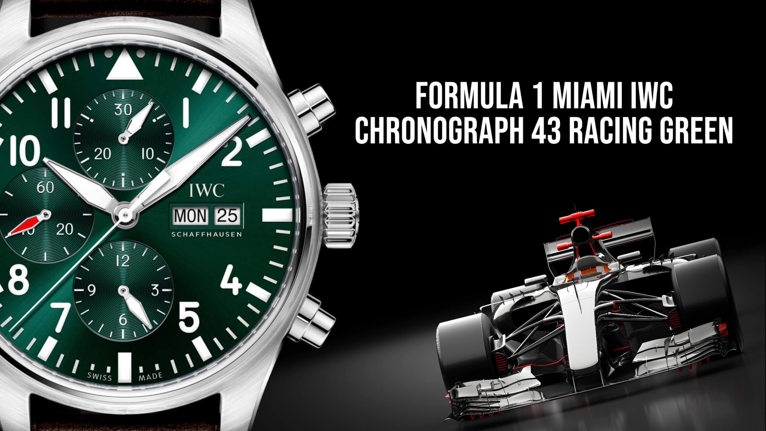 Formula 1 Miami IWC Chronograph 43 Racing Green Rubber B
