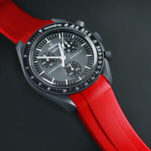 Omega SpeedMaster Red MoonSwatch Rubber Strap