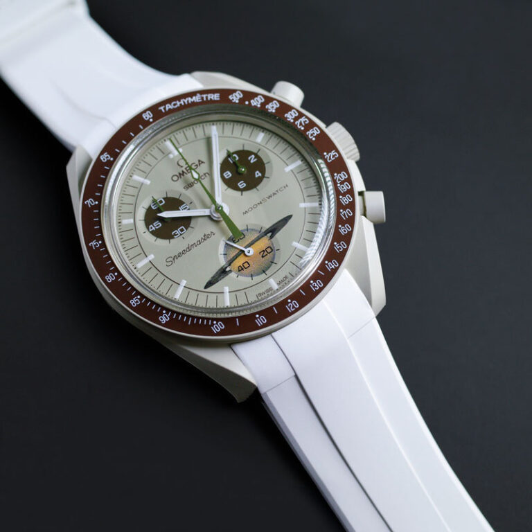 Omega SpeedMaster White MoonSwatch Rubber Strap