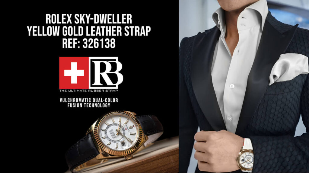 Upgrade Your Style: Exploring the Rolex Sky Dweller Ref. 326138 with Yellow Gold and Leather Strap
