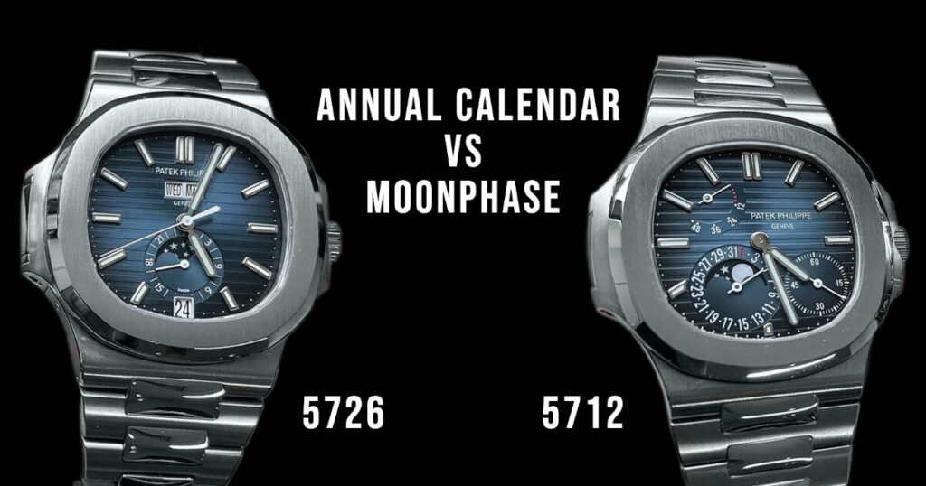 Patek 5726 vs 5712 - Nautilus Moonphase vs Annual Calendar