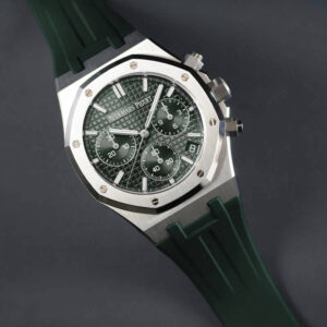 Green Rubber Strap for AP 41mm Royal Oak - Classic Buckle Series