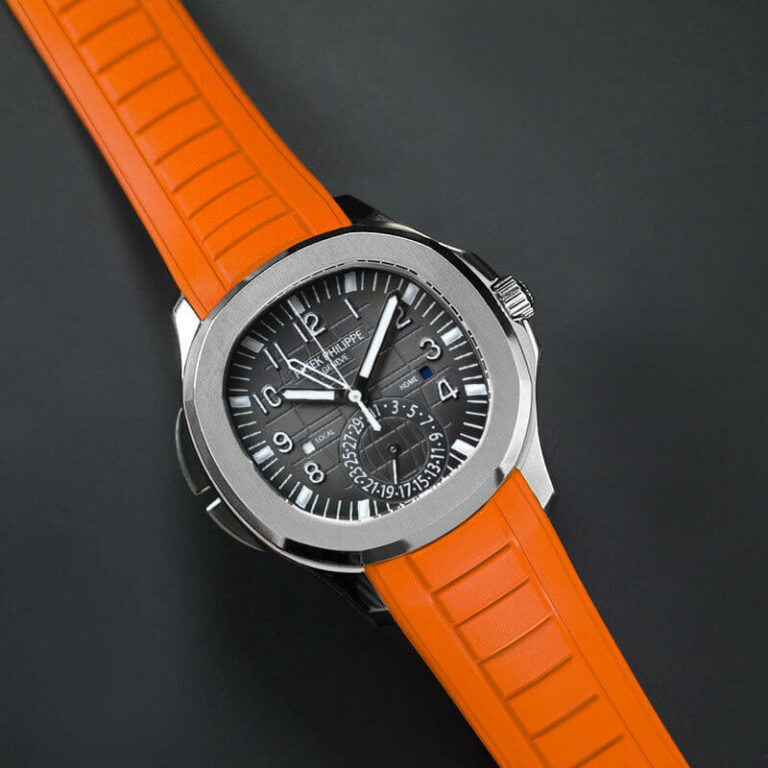 Orange Rubber Strap for Aquanaut Travel Time 5164