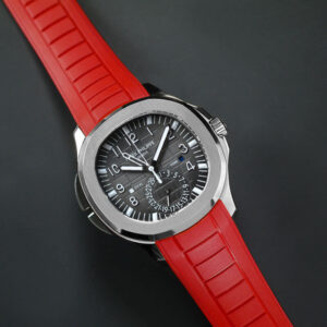 Red Rubber Strap for Aquanaut Travel Time 5164