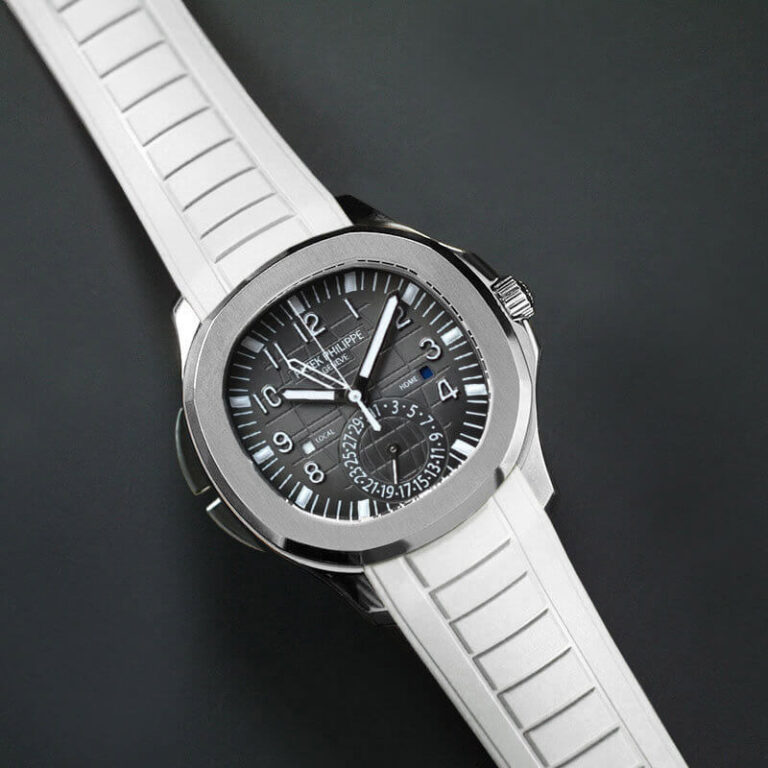 White Rubber Strap for Aquanaut Travel Time 5164
