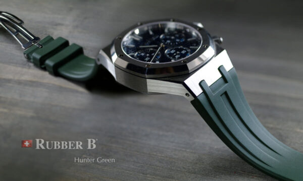 Green Rubber Strap for AP 41mm Royal Oak - Classic Buckle Series