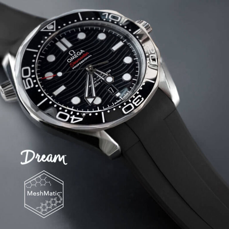 Black Dream Strap For Omega Seamaster 300