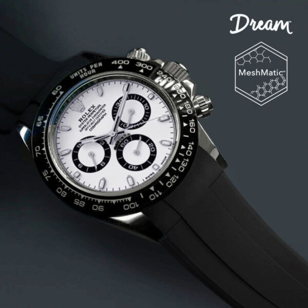 Black Dream Strap For Rolex Panda 116500ln