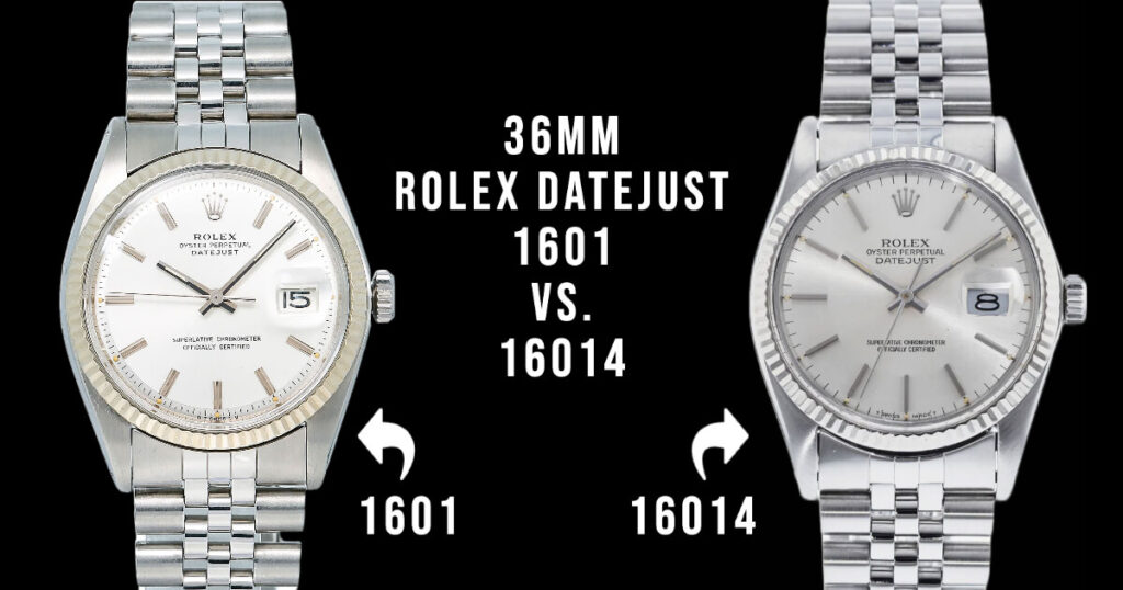 Rolex 1601 vs 16014