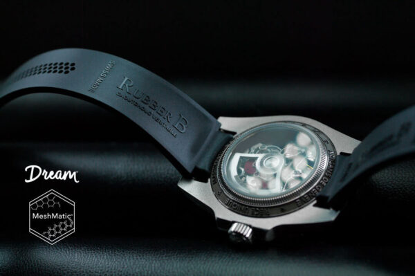 Rubber B Black Dream Strap For GMT-Master Rolex 16700