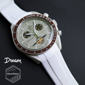 White Dream Strap For Omega Moonswatch