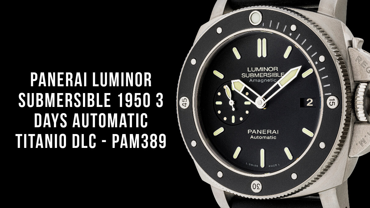 Luminor submersible 1950 amagnetic sale 3 days automatic titanio