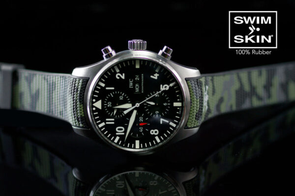 Camouflage Rubber Strap for IWC Pilot Chrono 43 Rubber B