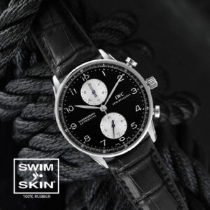 Rubber Alligator Strap for IWC Portugieser Chrono 41mm - SwimSkin - Rubber B -strap-for-IWC-portugieser-chrono